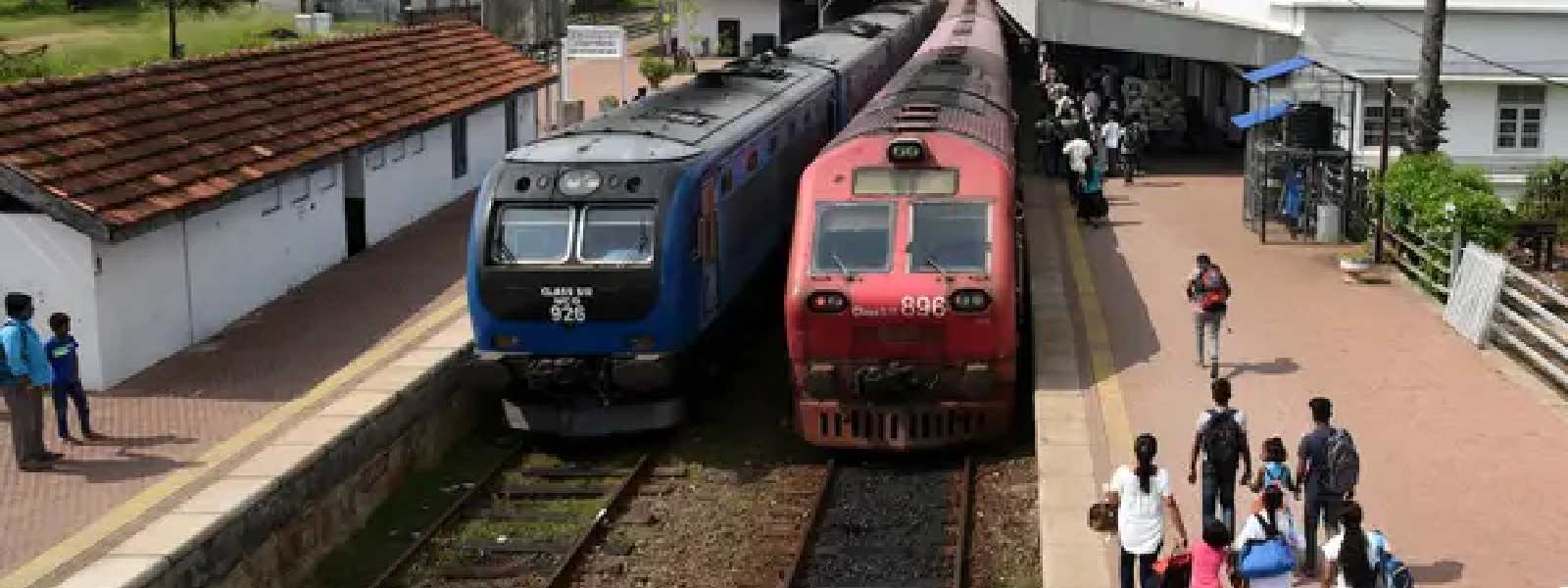 Railway workers strike in Sri Lanka